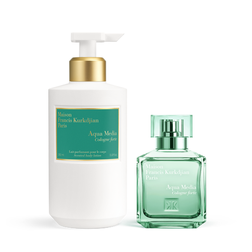 Aqua Media Cologne forte ⋅ Scented body lotion <br>and Eau de Aqua Media Cologne forte ⋅ Scented body lotion <br>and Eau de